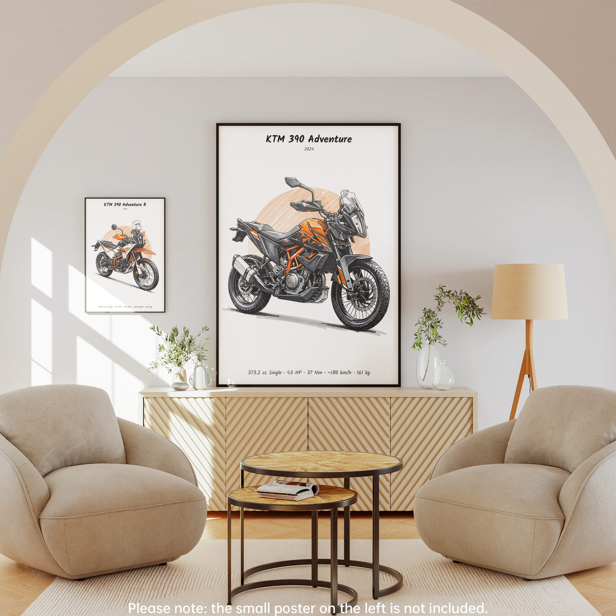 KTM 390 Adventure 2024 Wall Art