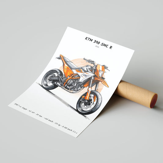 KTM 390 SMC R 2026 Poster