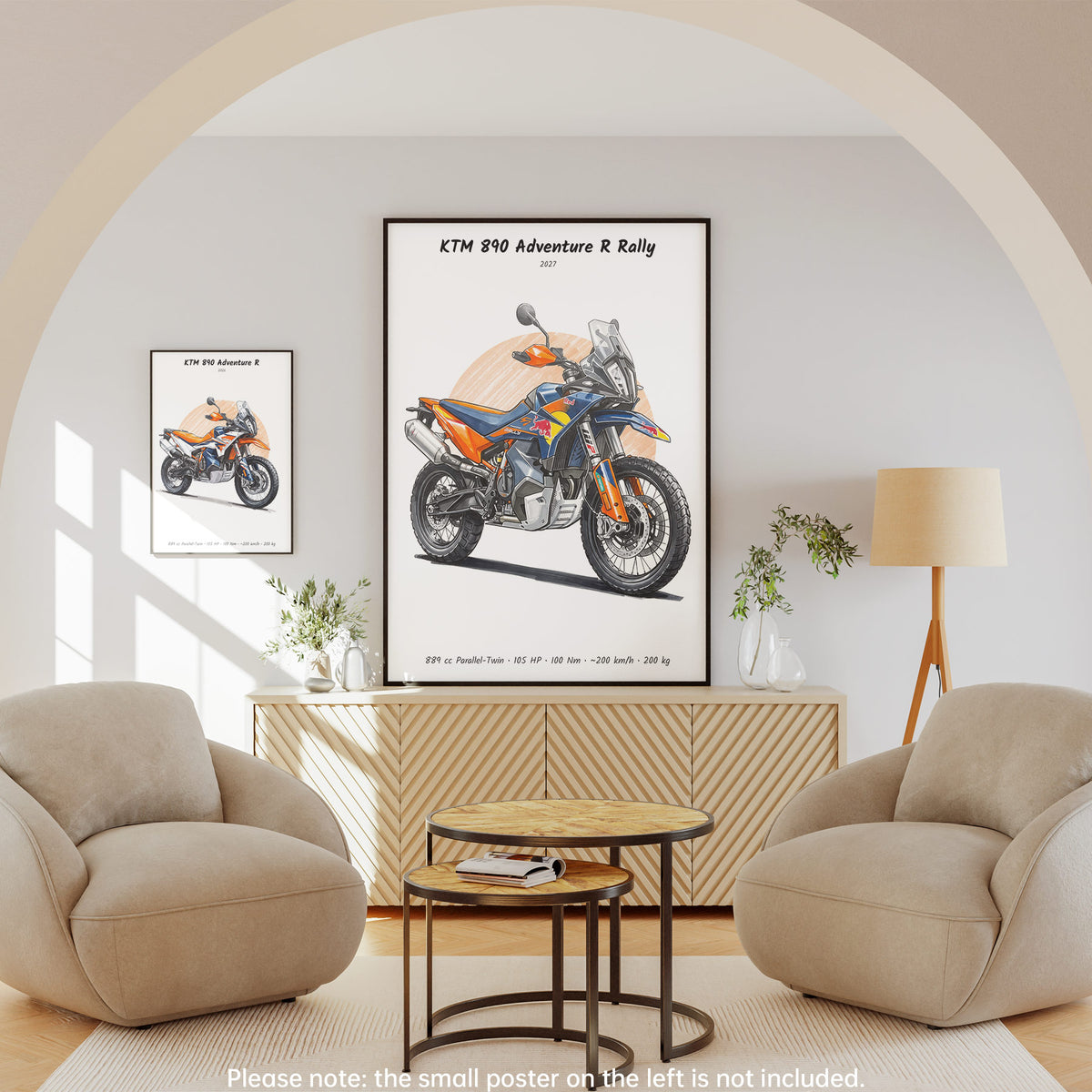 KTM 890 Adventure R Rally 2027 Wall Art