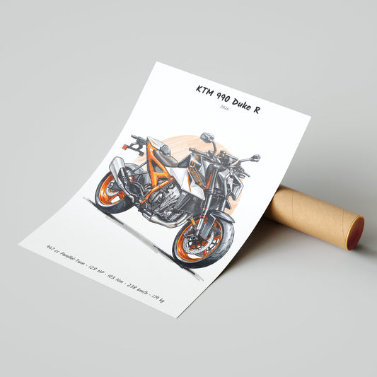 KTM 990 Duke R 2026 Poster