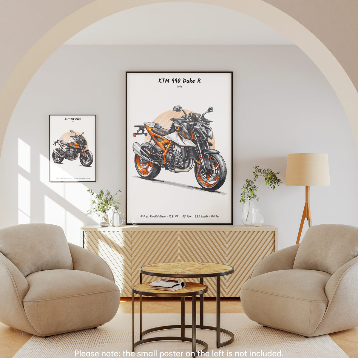 KTM 990 Duke R 2026 Wall Art