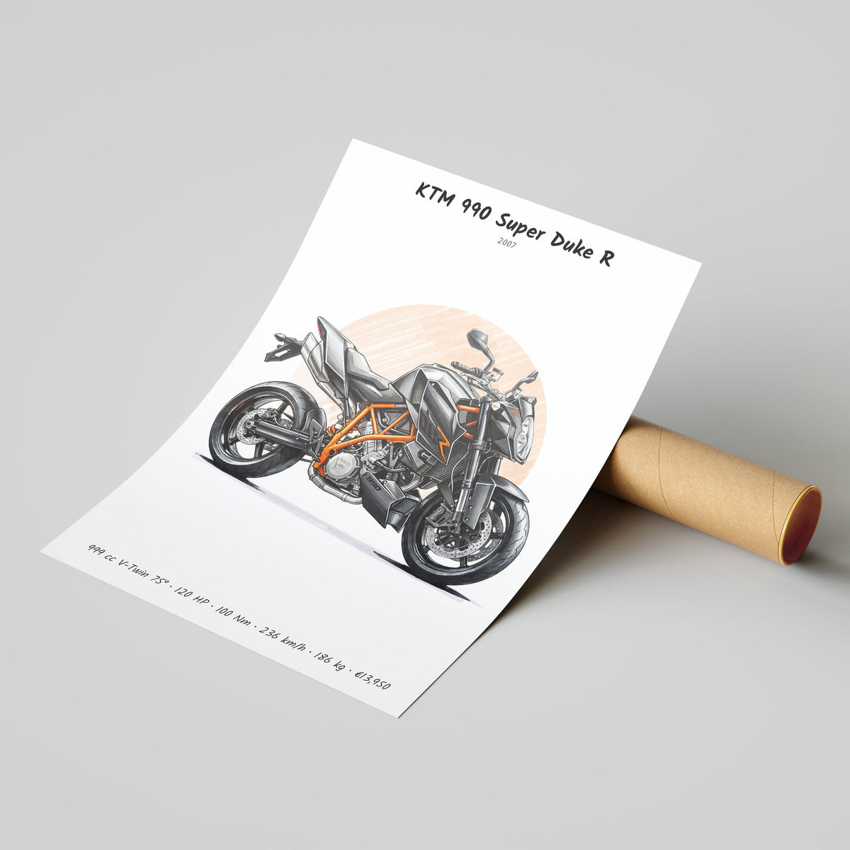 KTM 990 Super Duke R 2007 Poster