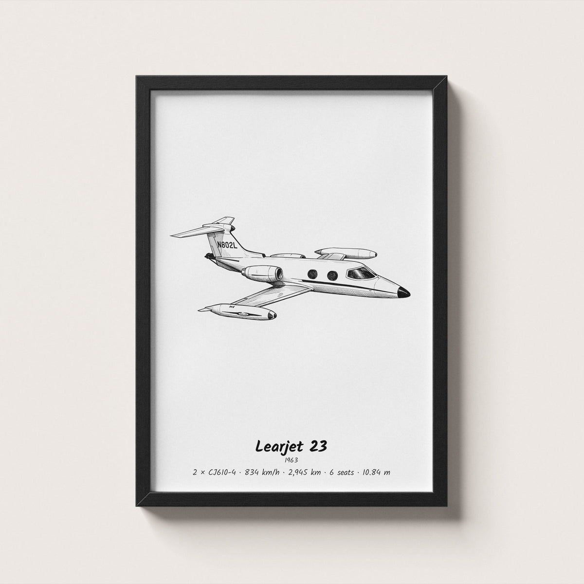 Learjet 23 Wall Art