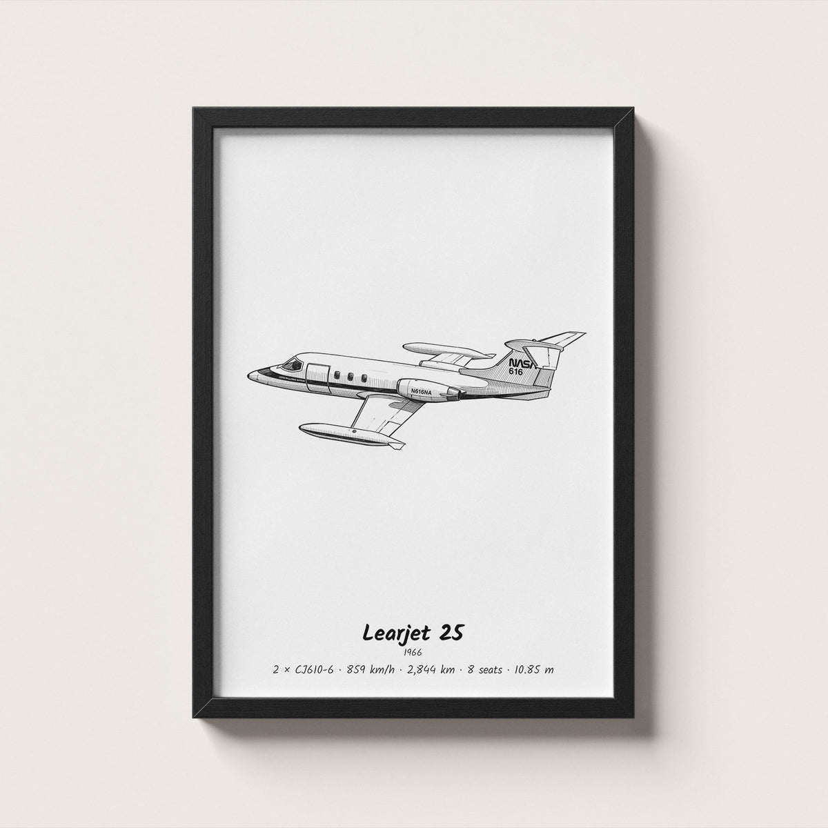 Learjet 25 Wall Art