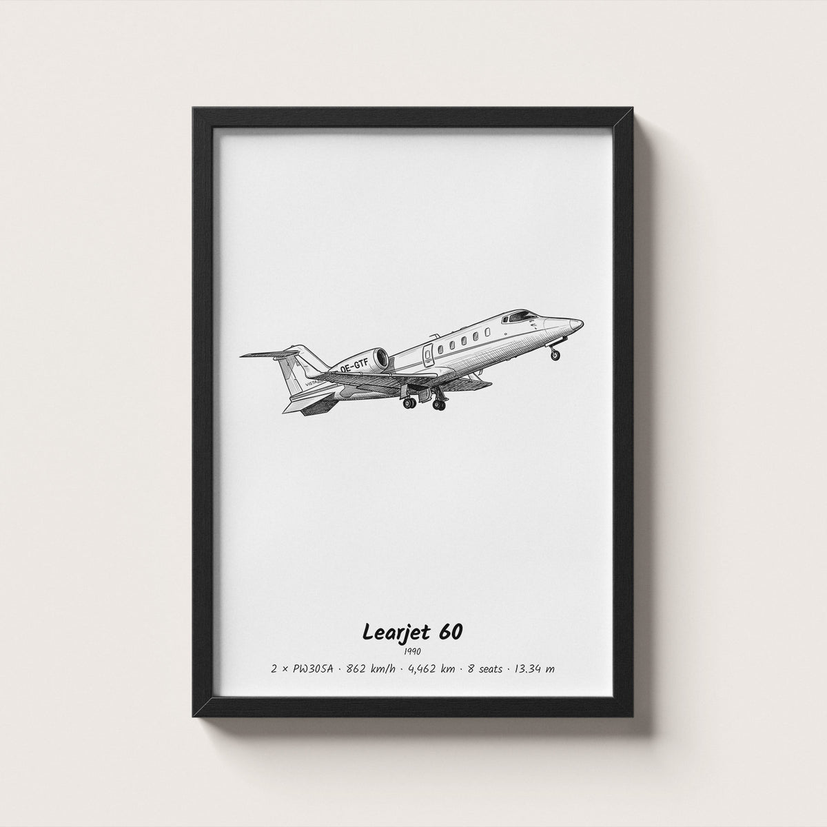 Learjet 60 Wall Art