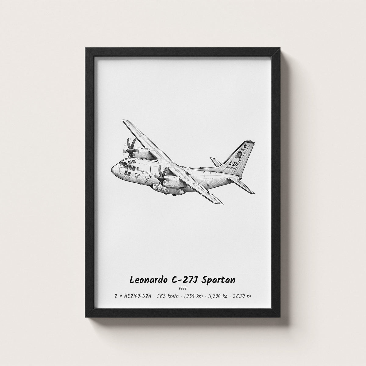 Leonardo C-27J Spartan Wall Art