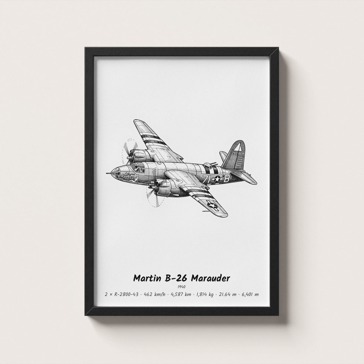 Martin B-26 Marauder Wall Art