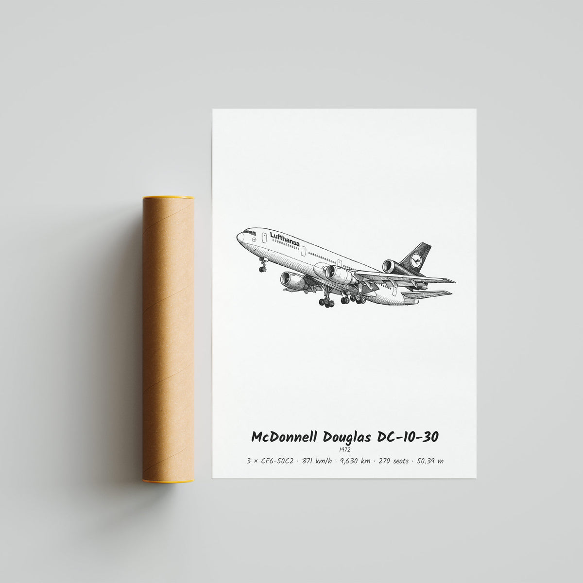 McDonnell Douglas DC-10-30 Poster Print