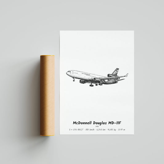 McDonnell Douglas MD-11F Poster Print