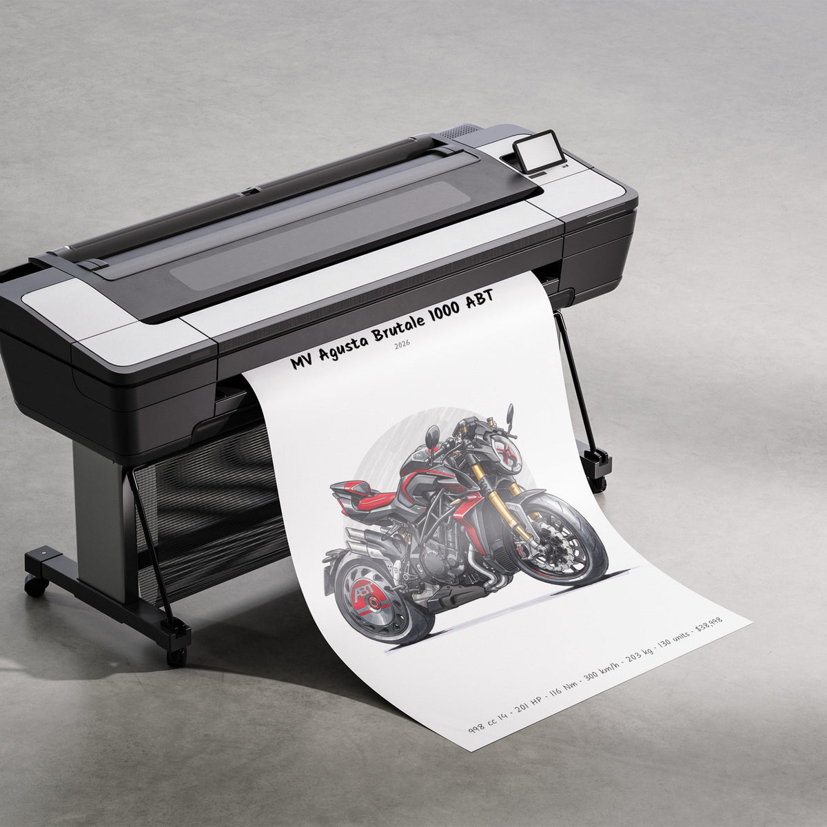 MV Agusta Brutale 1000 ABT 2026 Print