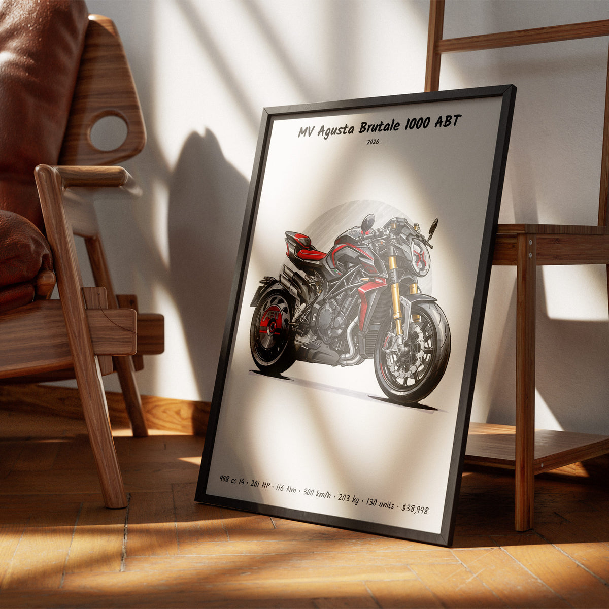 MV Agusta Brutale 1000 ABT 2026 Wall Art