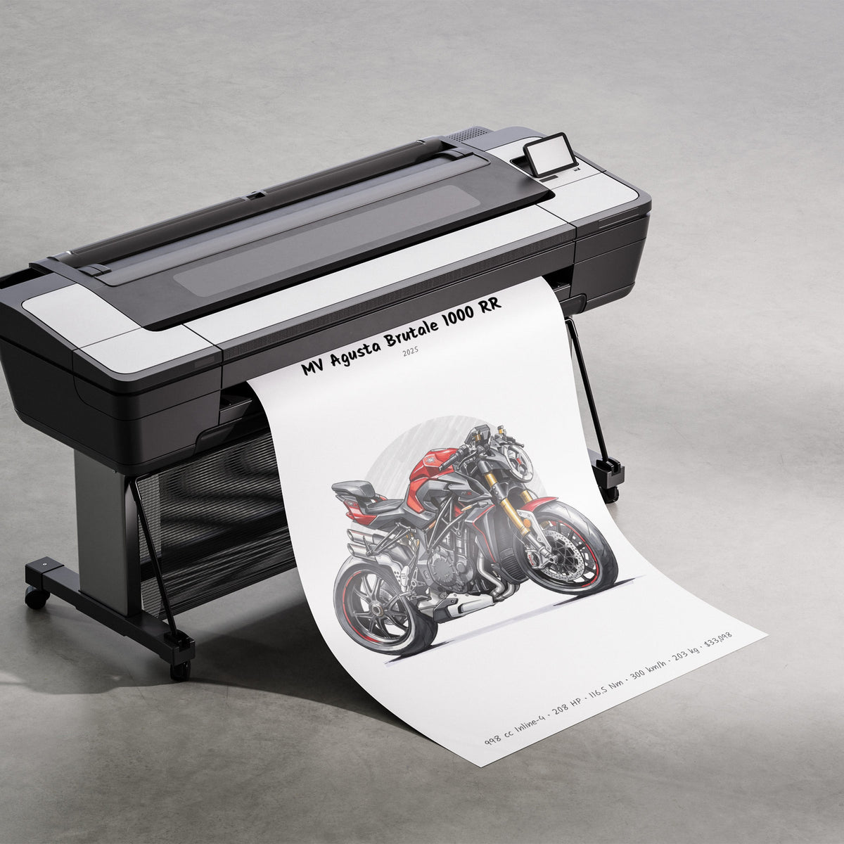 MV Agusta Brutale 1000 RR 2025 Print