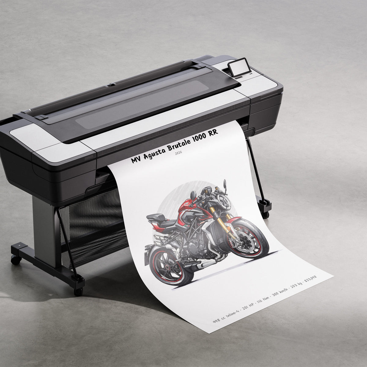 MV Agusta Brutale 1000 RR 2026 Print