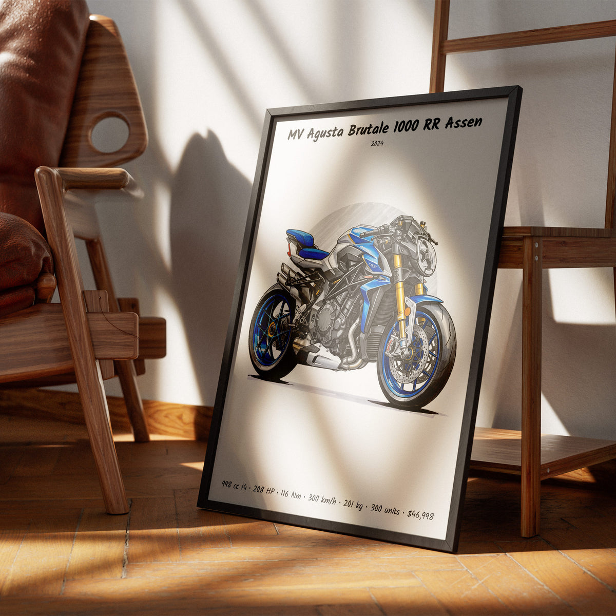 MV Agusta Brutale 1000 RR Assen 2024 Wall Art