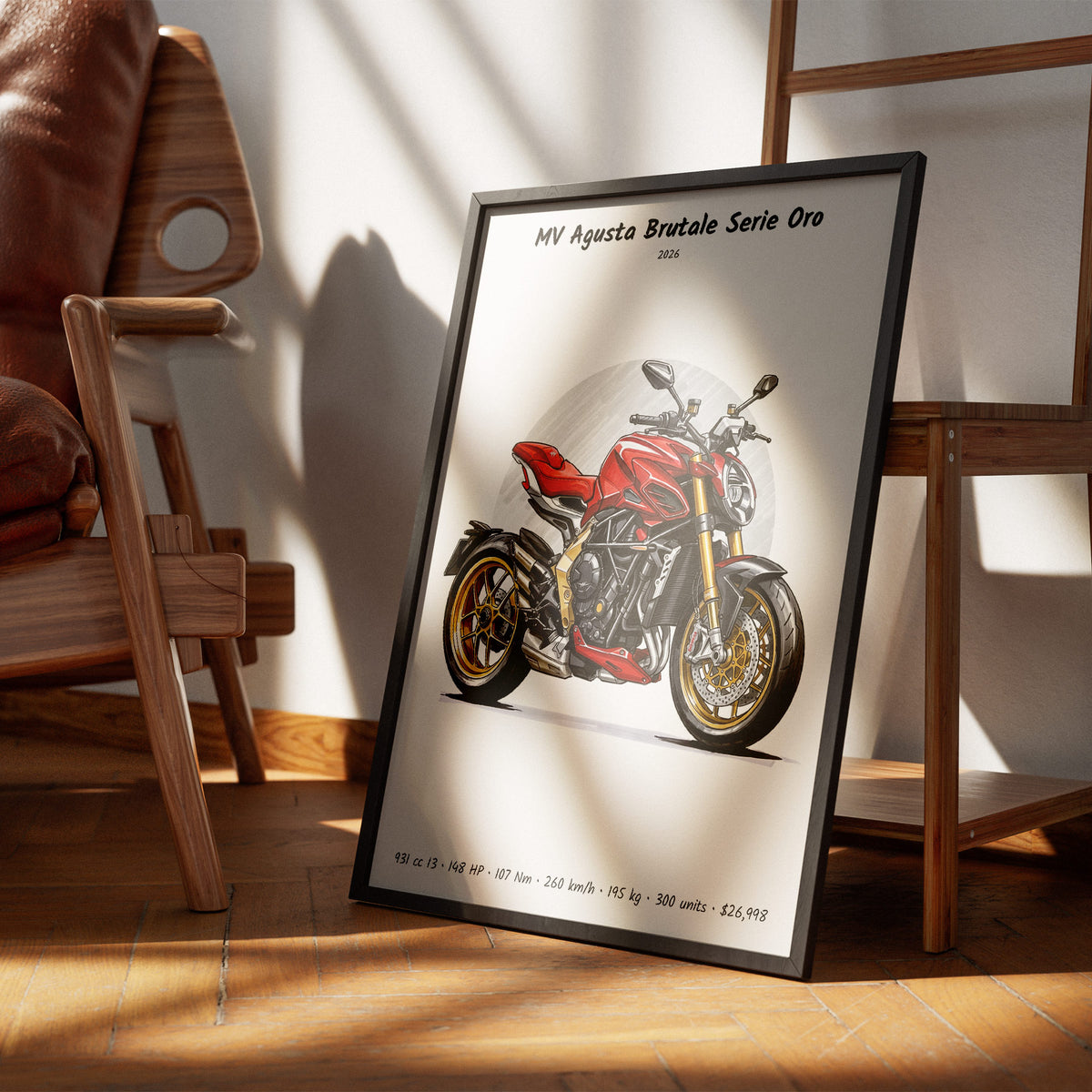 MV Agusta Brutale Serie Oro 2026 Wall Art