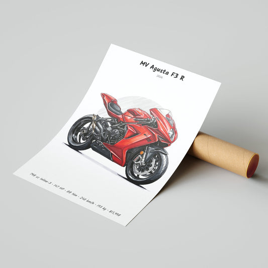 MV Agusta F3 R 2026 Poster