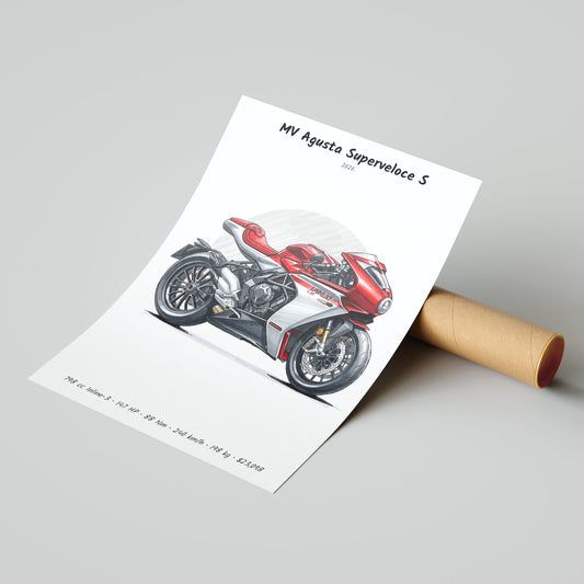 MV Agusta Superveloce S 2026 Poster
