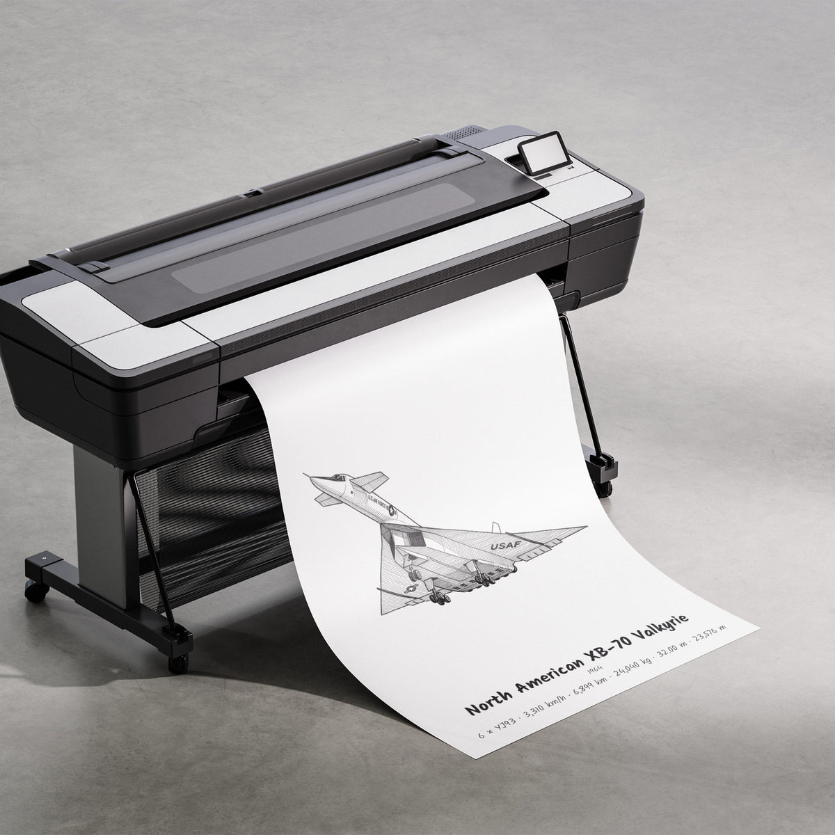 Printing the North American XB-70 Valkyrie Poster