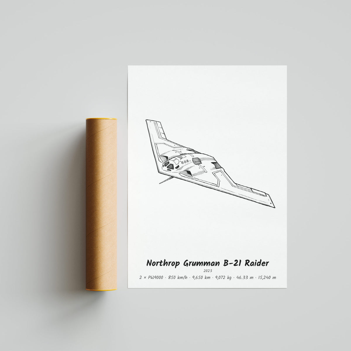 Northrop Grumman B-21 Raider Poster Print