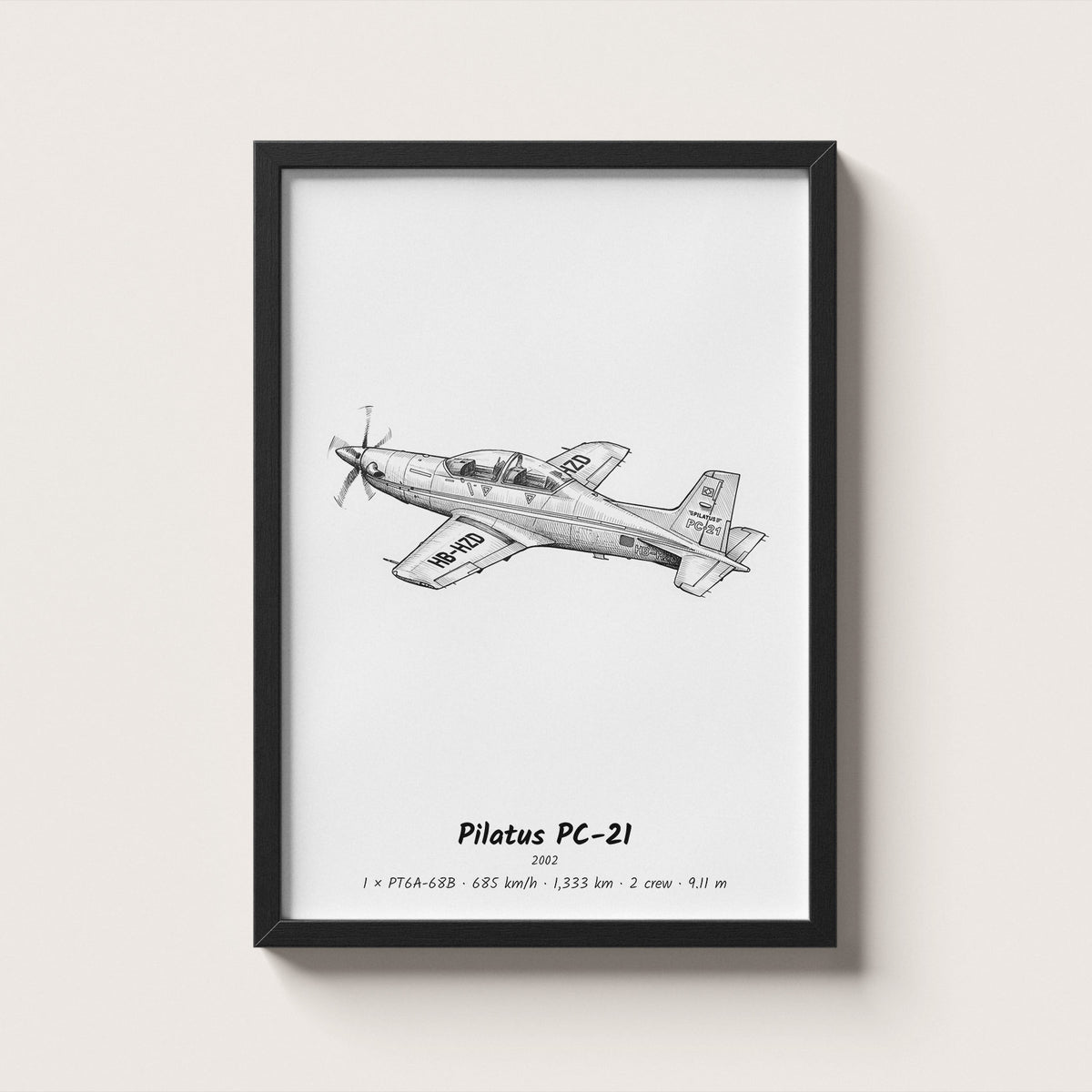 Pilatus PC-21 Wall Art