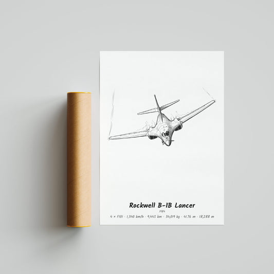 Rockwell B-1B Lancer Poster Print