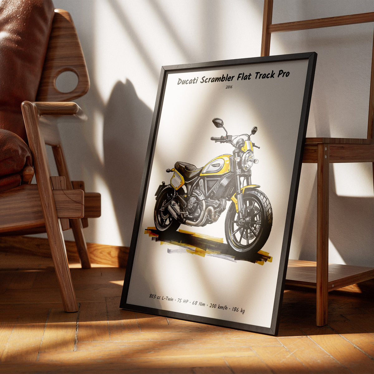 Ducati Scrambler Flat Track Pro Wall Art