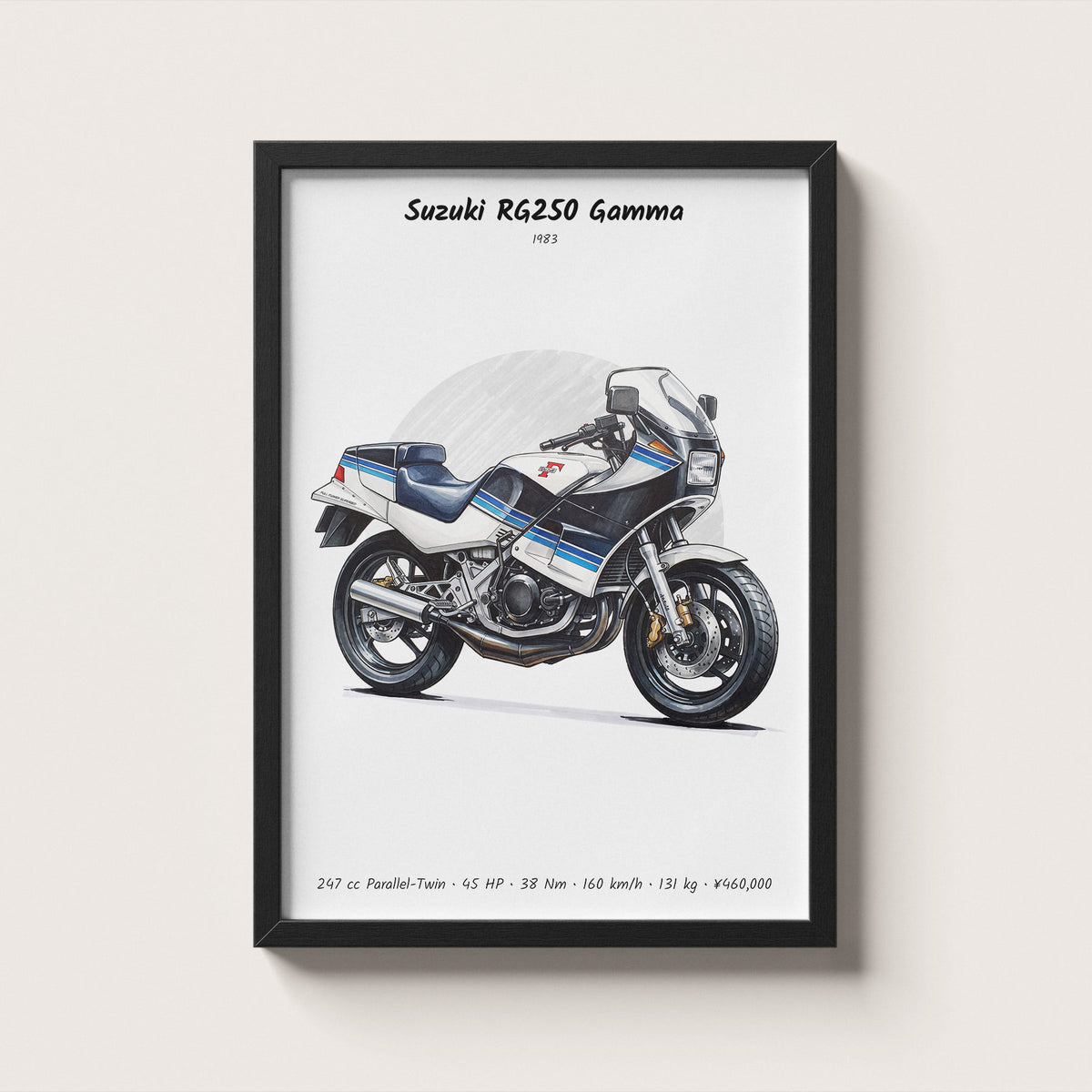 Suzuki RG250 Gamma 1983 Wall Art