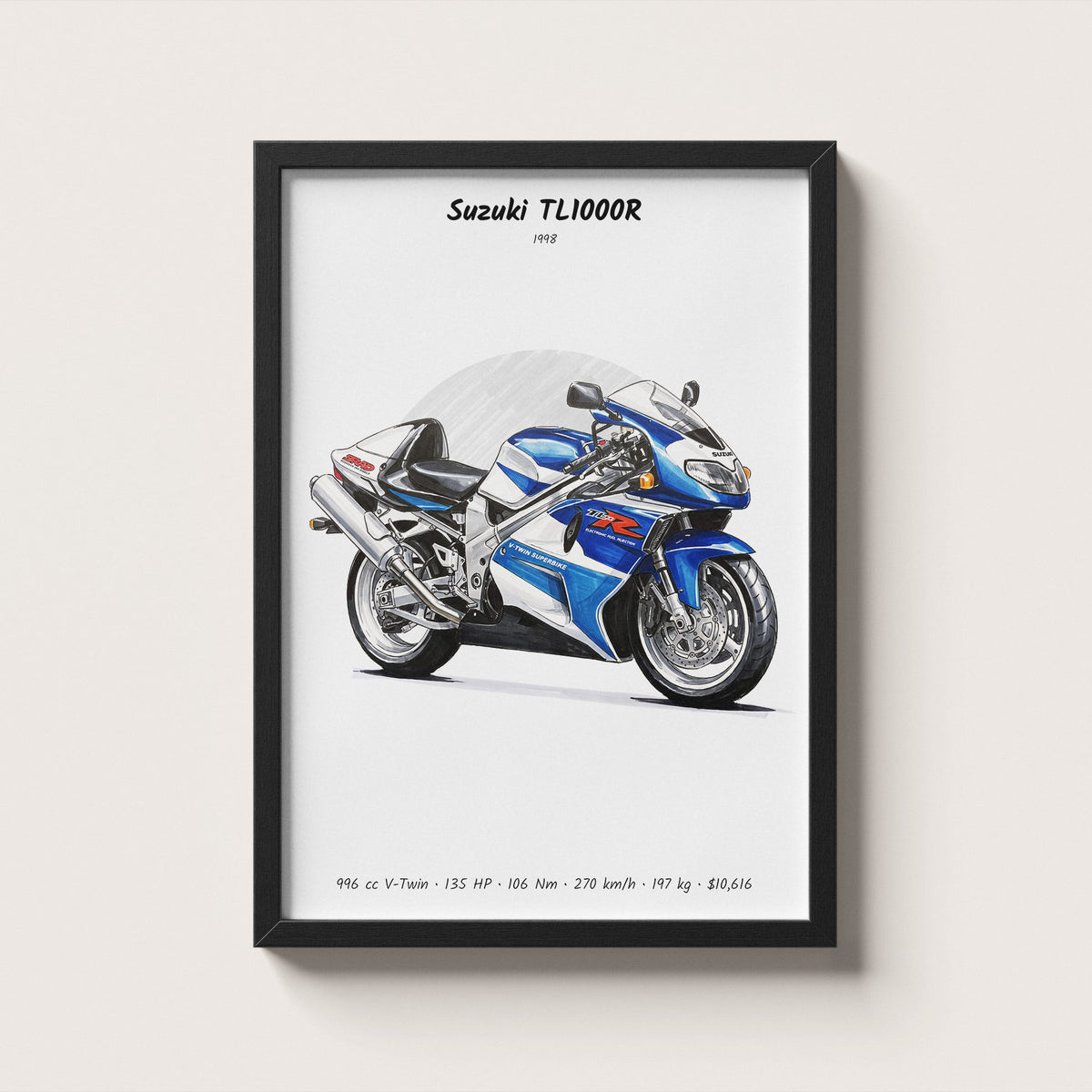 Suzuki TL1000R 1998 Wall Art