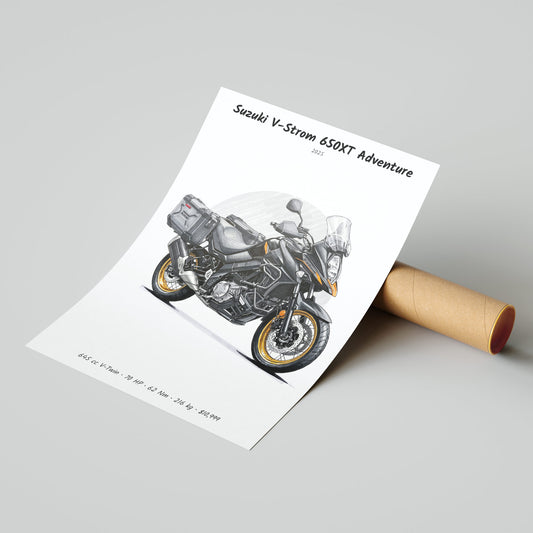 Suzuki V-Strom 650XT Adventure 2025 Poster