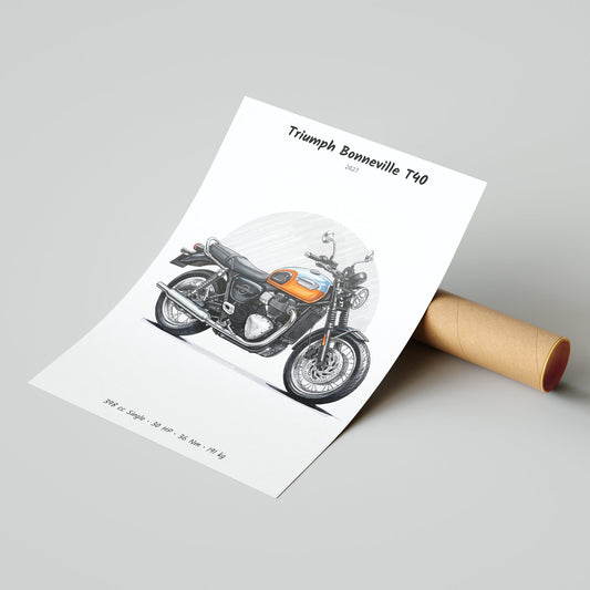 Triumph Bonneville T40 2027 Poster