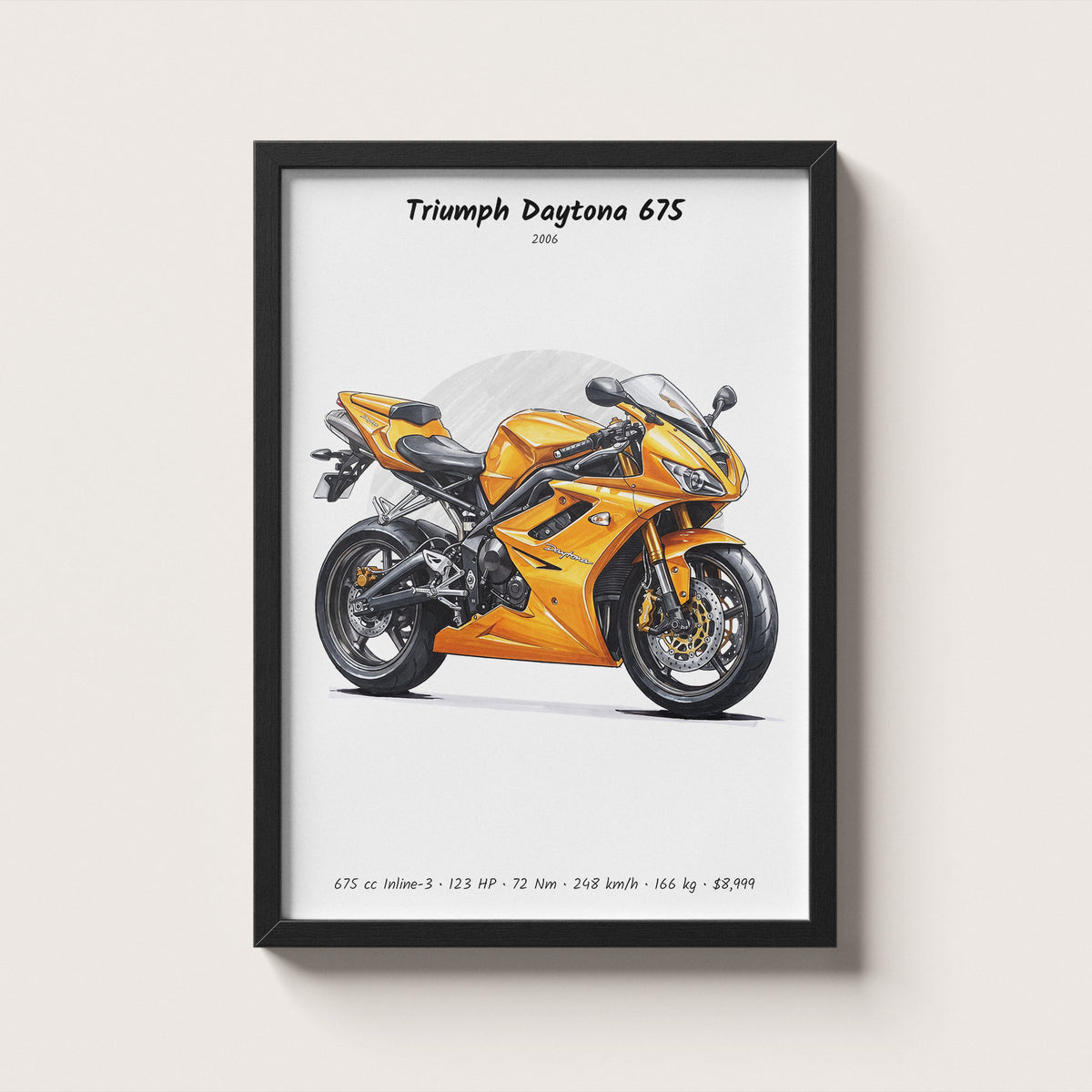 Triumph Daytona 675 2006 Wall Art