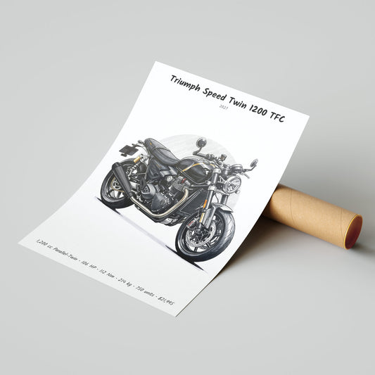 Triumph Speed Twin 1200 TFC 2027 Poster