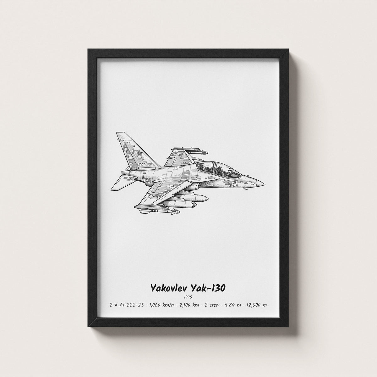Yakovlev Yak-130 Wall Art