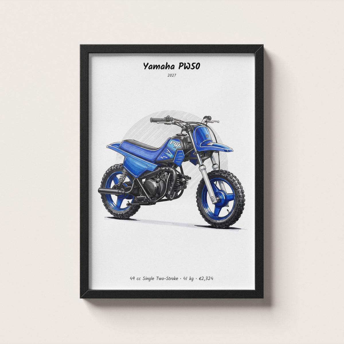 Yamaha PW50 2027 Wall Art