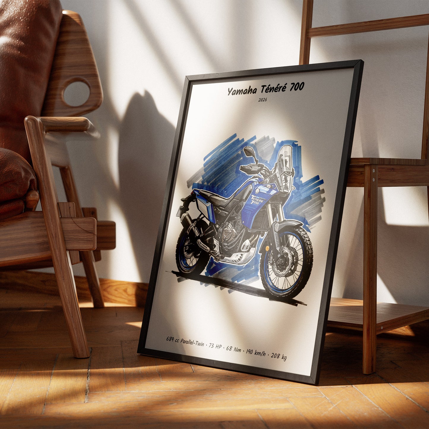 Yamaha Tenere 700 2026 Motorcycle Wall Art