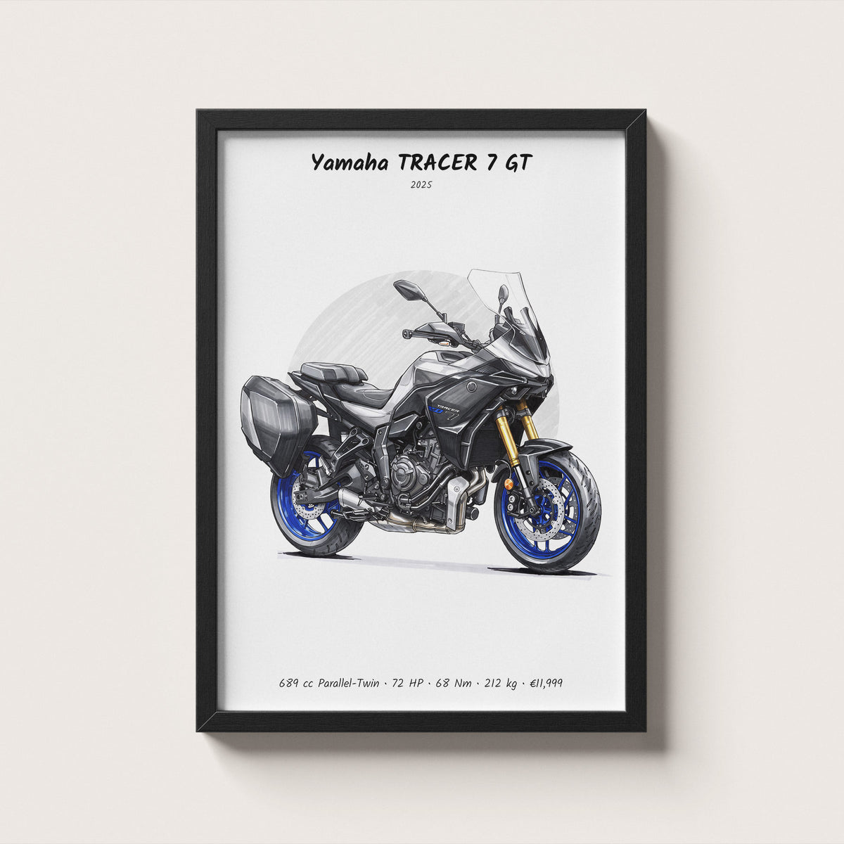 Yamaha TRACER 7 GT 2025 Wall Art