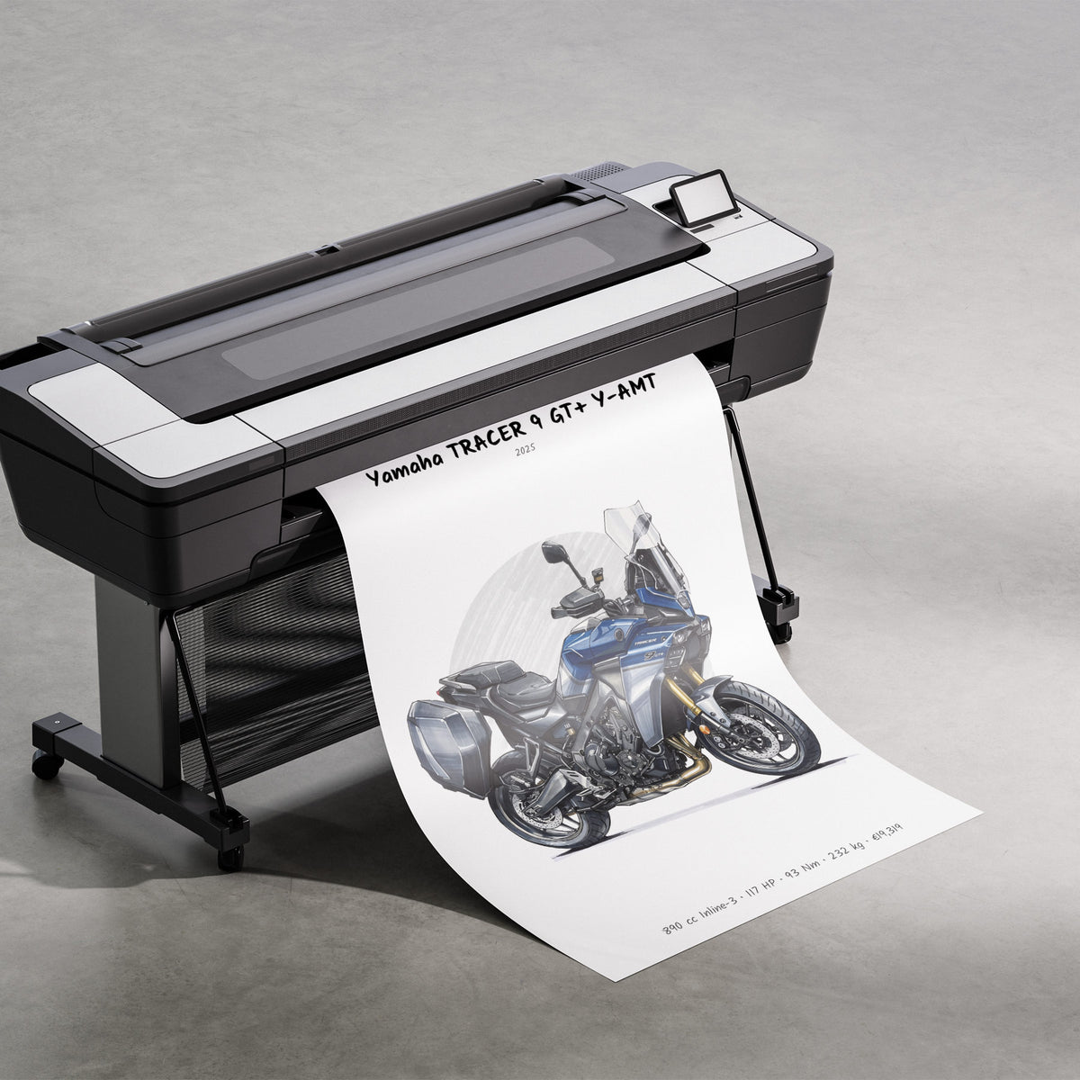 Yamaha TRACER 9 GT+ Y-AMT 2025 Print