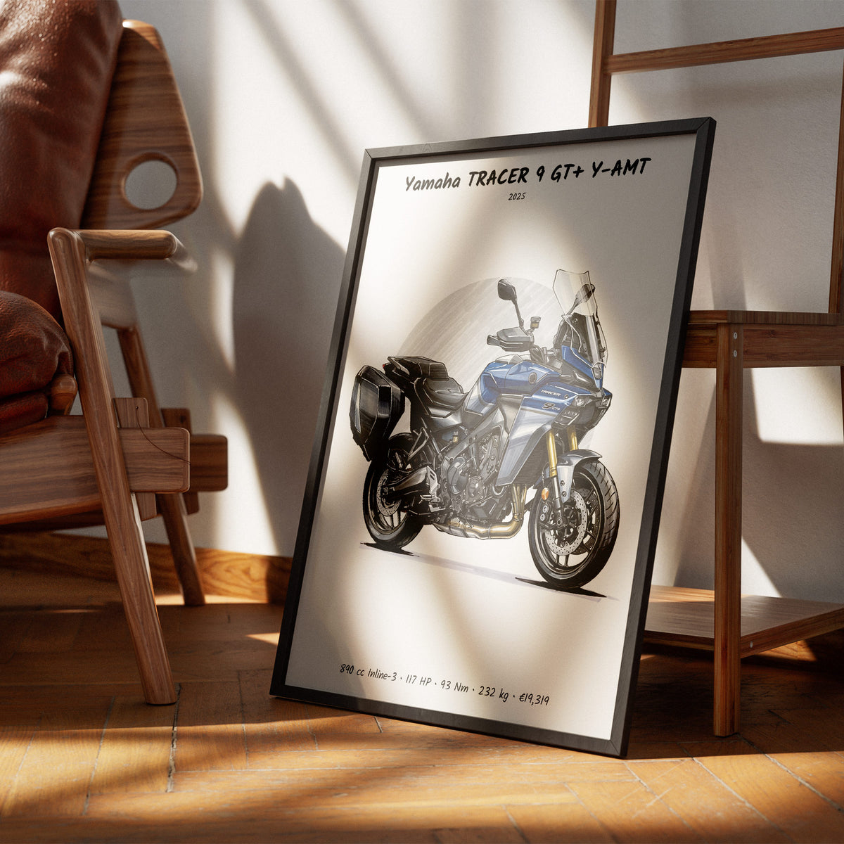 Yamaha TRACER 9 GT+ Y-AMT 2025 Wall Art
