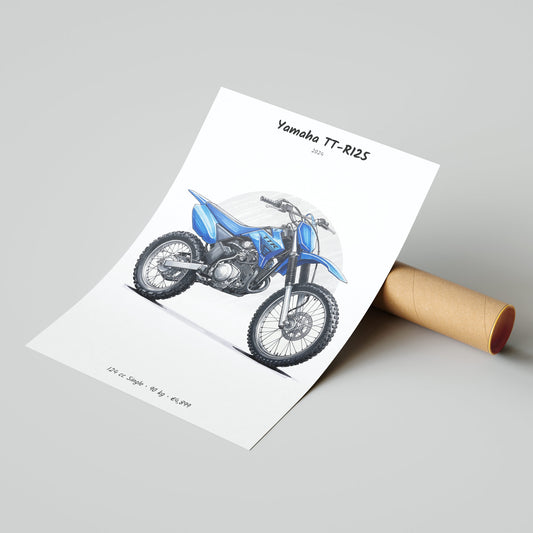 Yamaha TT-R125 2024 Poster