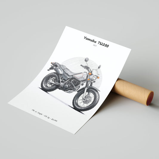 Yamaha TW200 2027 Poster