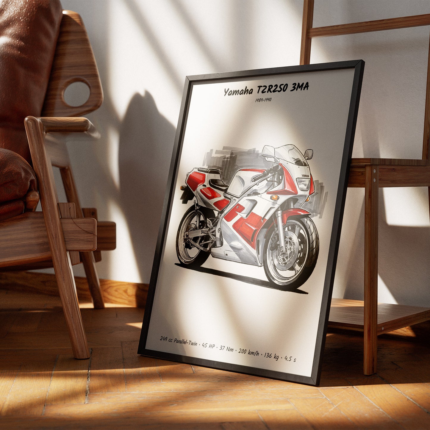 Yamaha TZR250 3MA Motorcycle Wall Art