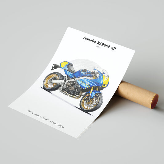 Yamaha XSR900 GP 2027 Poster