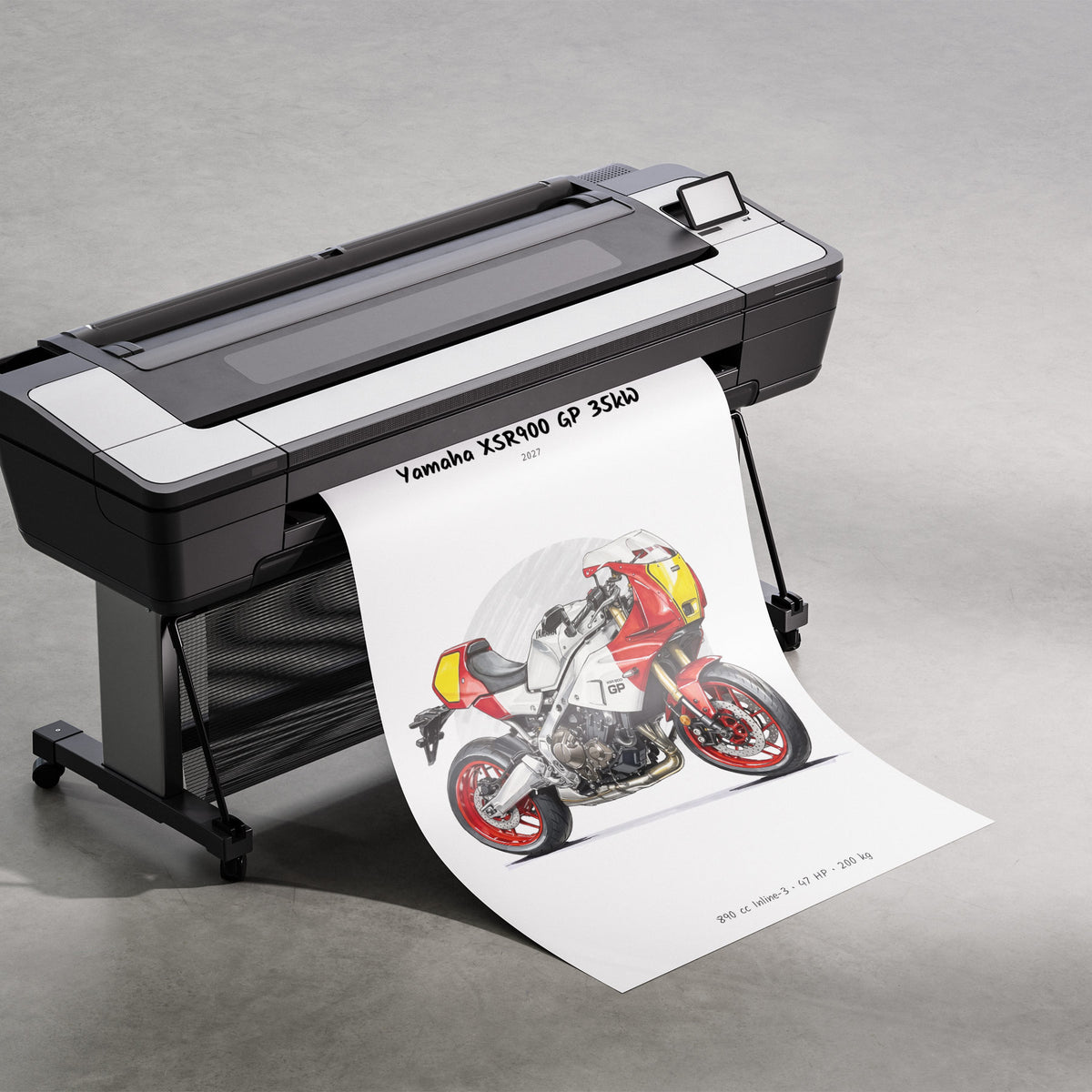 Yamaha XSR900 GP 35kW 2027 Print
