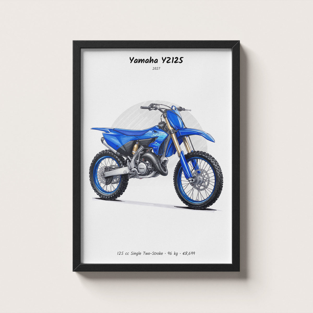Yamaha YZ125 2027 Wall Art