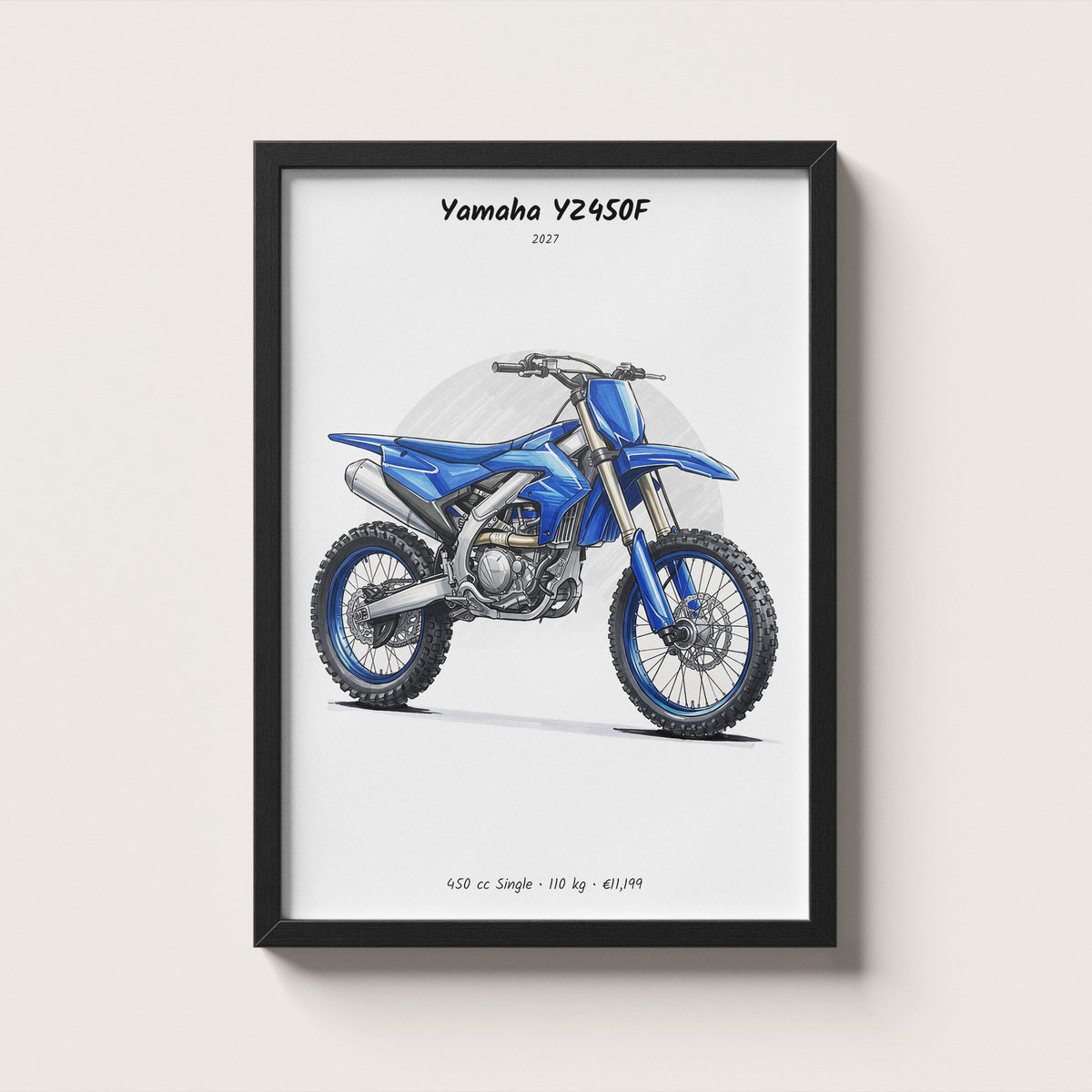 Yamaha YZ450F 2027 Wall Art