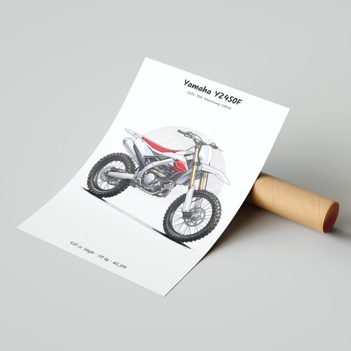 Yamaha YZ450F 70th Anniversary 2026 Poster