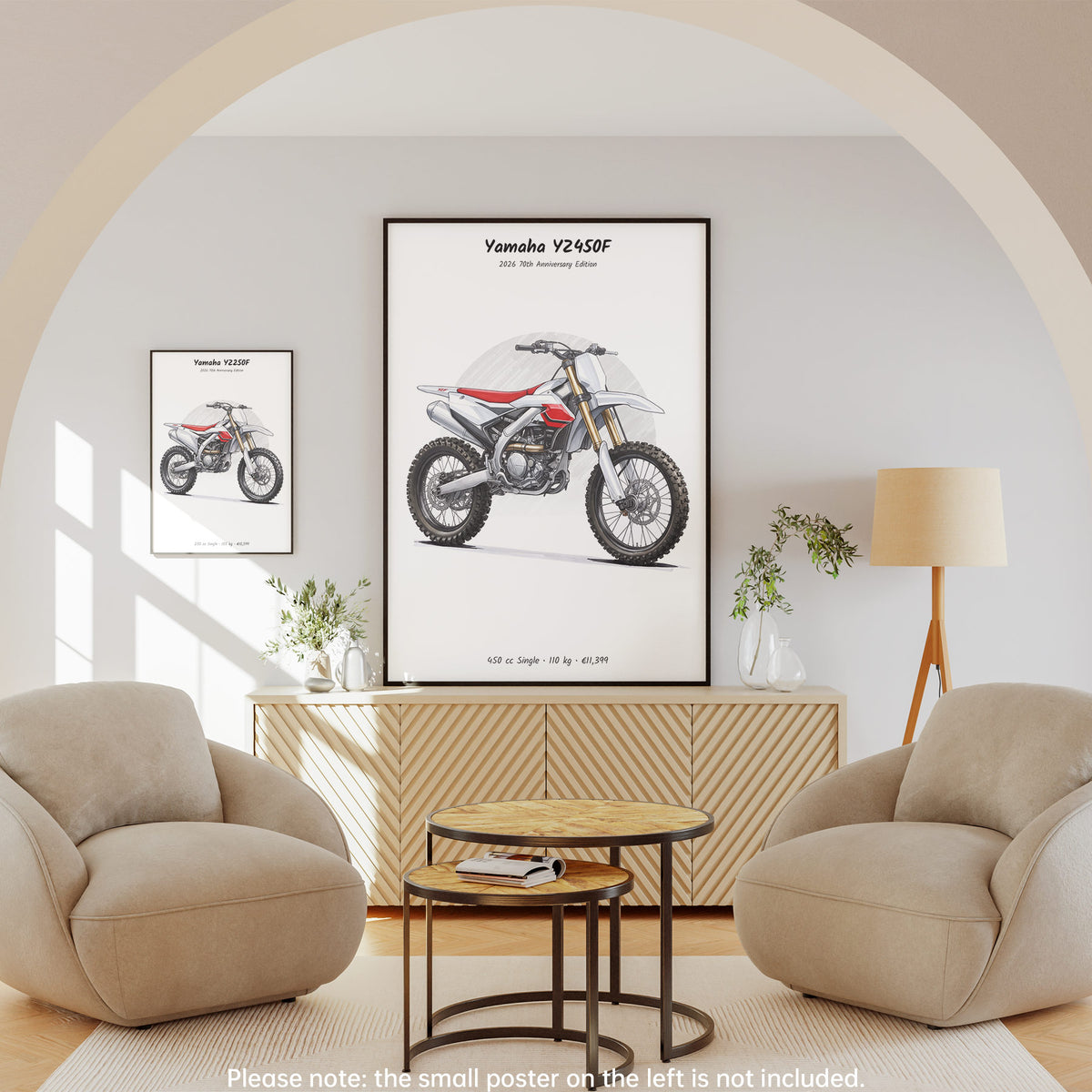 Yamaha YZ450F 70th Anniversary 2026 Wall Art