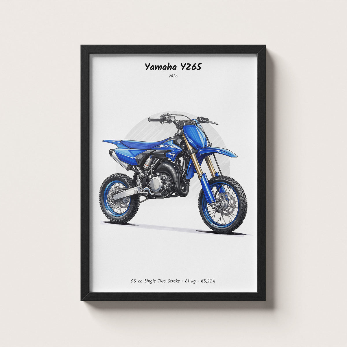 Yamaha YZ65 2026 Wall Art