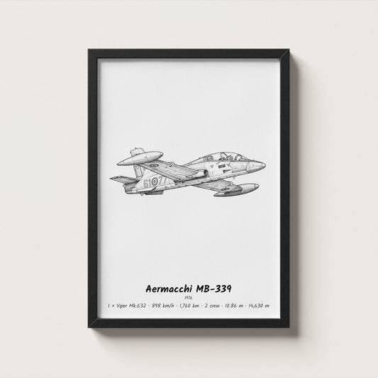 Aermacchi MB-339 Wall Art