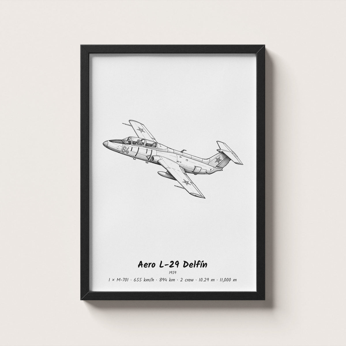 Aero L-29 Delfín Wall Art